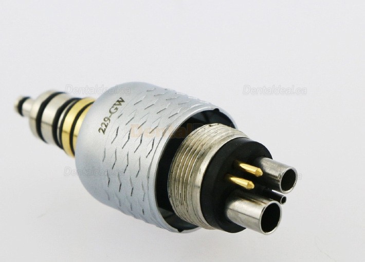 YUSENDENT CX229-GW Dental LED Quick Coupling 6 Holes Fit W&H Roto Turbine Handpiece